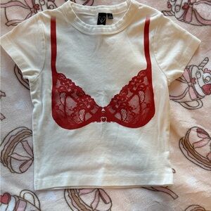 Windsor Red Bra Crop Top